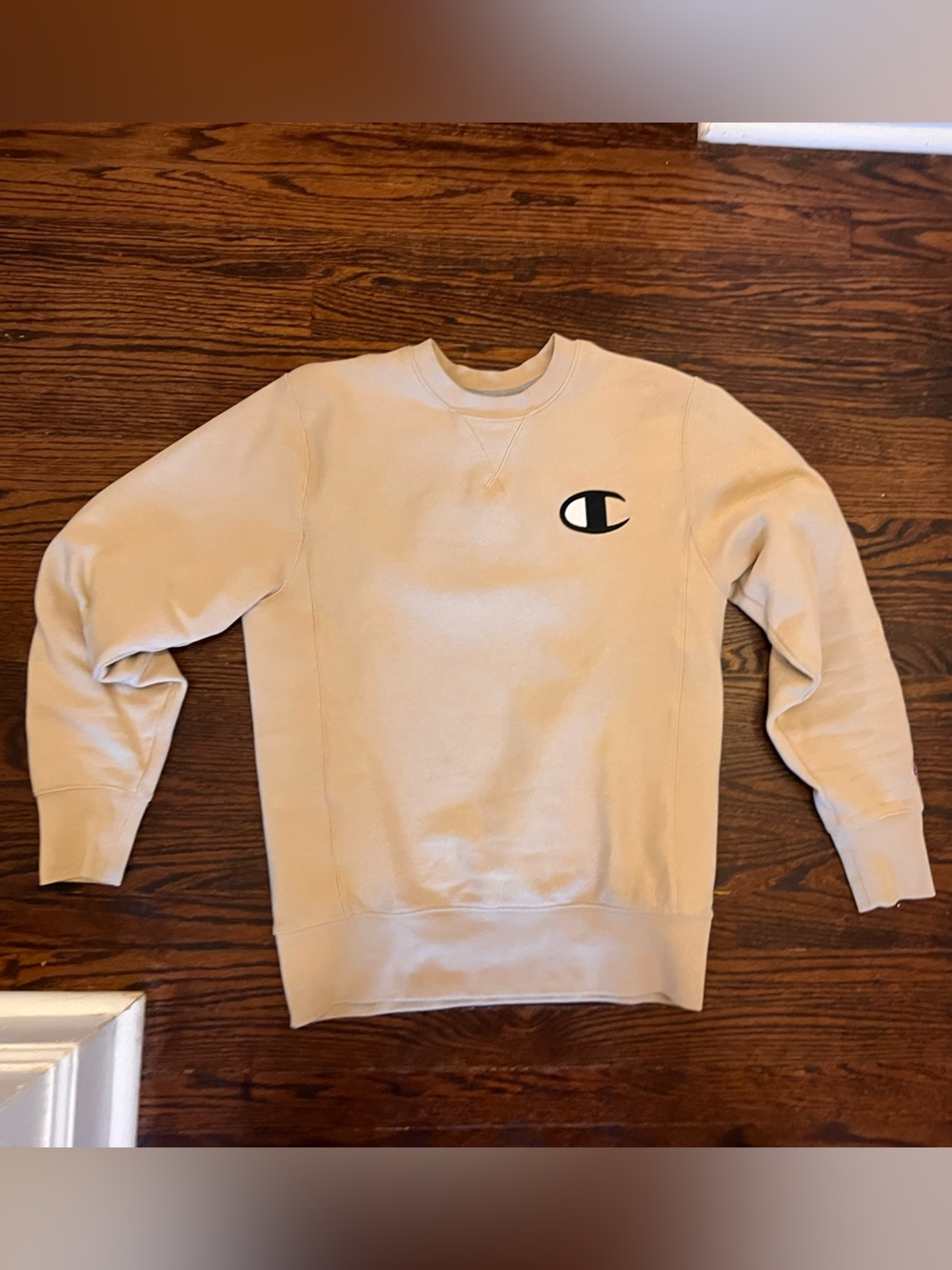 Men’s Champion Beige crewneck Sweatshirt XS
